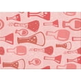 thumbnail image 1 of Ahgly Company Machine Washable Indoor Rectangle Transitional Light Red Pink Area Rugs, 2' x 3', 1 of 7