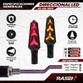 thumbnail image 2 of Direccionales Para Moto Rasen Led Secuencial Tipo Rayo Universal  azul, 2 of 3