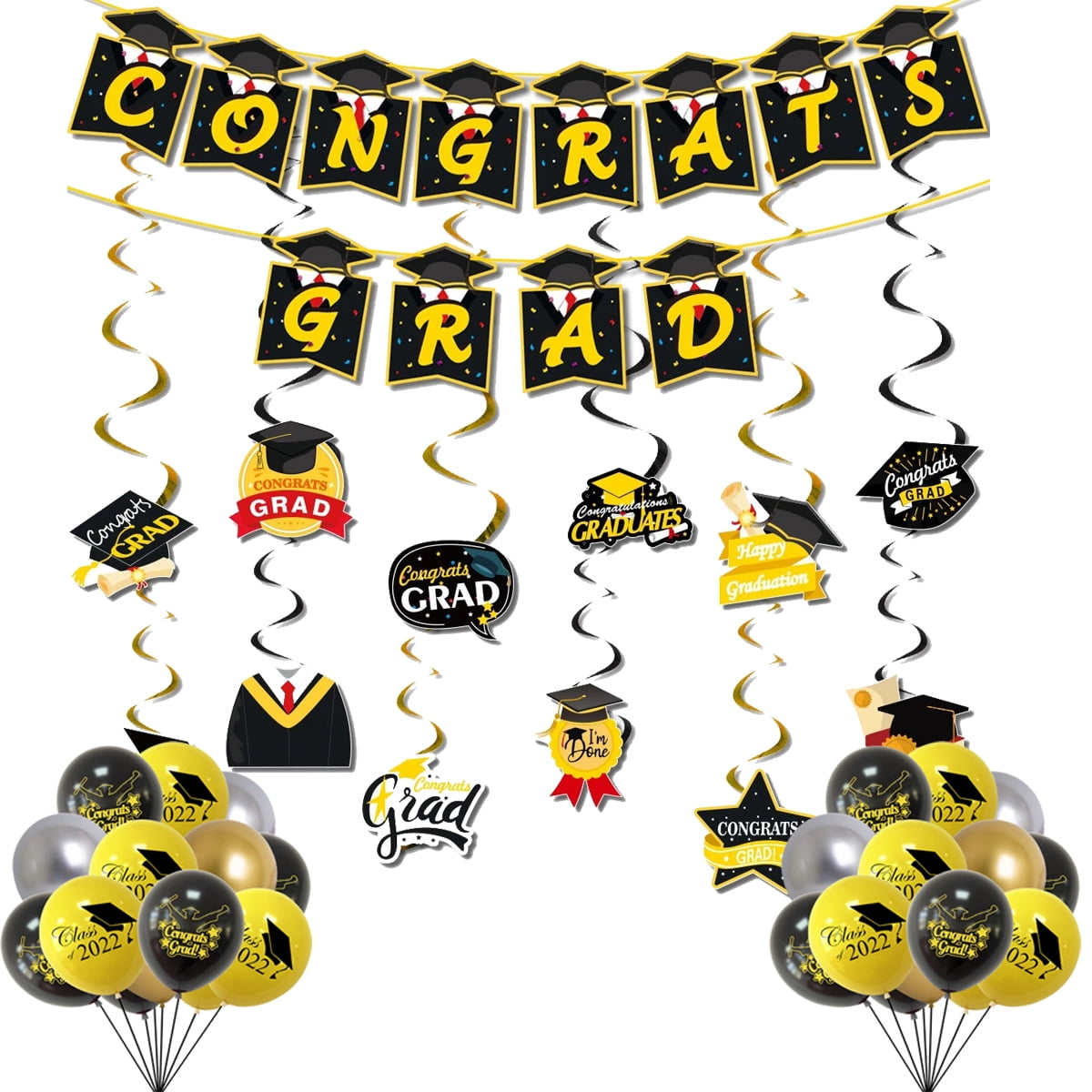 2022 Graduation Party Decorations, Graduation Party Supplies Hanging ...