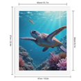 thumbnail image 2 of Paint By Numbers Kit for Adults Beginner - DIY Ocean Turtle Underwater Coral Reef Canvas Painting Kits for Adults, Frameless Paint By Number for Adults for Home Wall Decor 16x20 Inch, 2 of 7