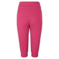 thumbnail image 6 of IDALL Capri Pants Womens Joggers Summer New Casual Cropped Elastic Pants For Fashion Casual Fashion Shorts Trousers Solid Ppants Lounge Pants Women Summer Pants Hot Pink XS, 6 of 8