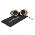 thumbnail image 4 of DODOING Steampunk Goggles Vintage Spiked Goggles Glasses Welding Cyber Punk Gothic Goggles, 4 of 5