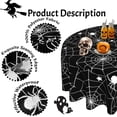 thumbnail image 2 of Halloween Spider Web Round Tablecloth 60 Inch Stars Tablecover Anti-Wrinkle Waterproof Wipeable Table Cloth for Kitchen/Home Decoration, 2 of 7