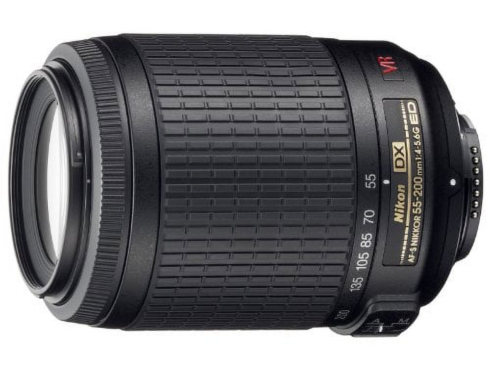 Nikon AF-S DX Nikkor 55-200mm f/4-5.6 G ED VR Autofocus APS-C Lens, Black {52} - image 2 of 3