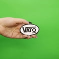 thumbnail image 2 of Vato Loco Brand Parody Embroidered Iron On Patch, 2 of 2