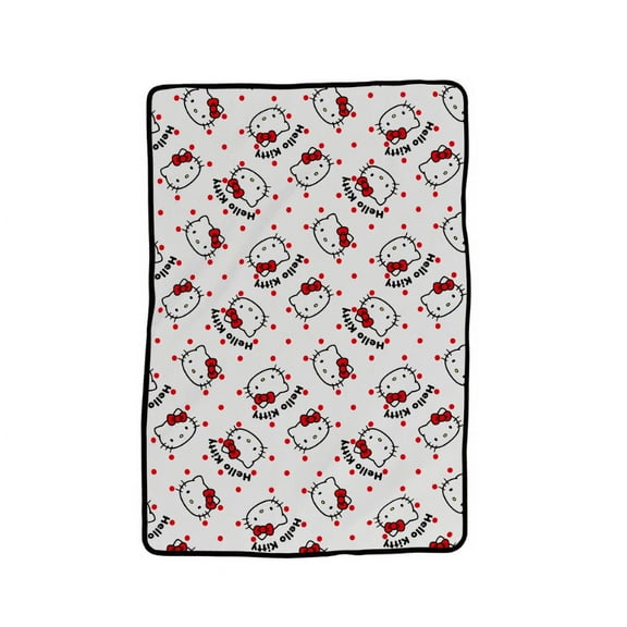 Hello Kitty Plush Blanket, Twin/Full Size, 62 x 90