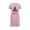 Pink, variant on Tnhcen Inclusive Plus Size Christmas Sleep Dress Cute Holiday Print Short Sleeve Round Neck Short Length Stretchy Polyester Spandex S-2XL for Every Body