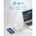 thumbnail image 2 of Protector contra sobretensiones, regleta de alimentación Olcorife, 8 salidas y 4 puertos USB, 2 of 6