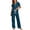 R77-Navy, variant on RMGVDSD Womens Pajama Sets Fall Woman Pajamas Button Down Sleepwear Short Sleeve Top and Long Pants Relaxed Fit Loungewear Set