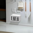 thumbnail image 4 of GGdda spice Rackseasoning Organizernon Wall Mounted Box With Lid And Holder Box Jar Shaker Sugar Shaker Self Adhesive Rack for Kitchen Cookingkitchen Gadgetsspice Organization for Cabinetgray, 4 of 7