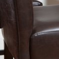 thumbnail image 3 of Tabourets de bar Skyland en Simili Cuir Marron (Set de 2), 3 of 5