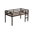 thumbnail image 5 of Twin Loft Bed for Kids, Wood Loft Bed Frame with Side Ladder and Safety Guardrails, Under Bed Space and Wood Slat Support, 5 of 7