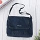 thumbnail image 2 of BRIGHTFUFU Tela vaquera Vintage Cross Body Casual Messenger Bag Bandolera Clutch para mujeres niñas (azul oscuro), 2 of 7