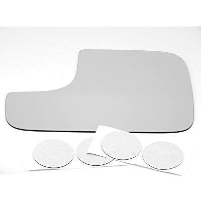 - fits 98-08 dodge ram left driver flip up tow mirror glass lens replacement w/adhesive usa
