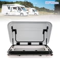 thumbnail image 4 of DENSET 800mm*500mm Roof Window Hatch RV Caravan Trailer Skylight Vent Hatch w/LED Light, 4 of 16