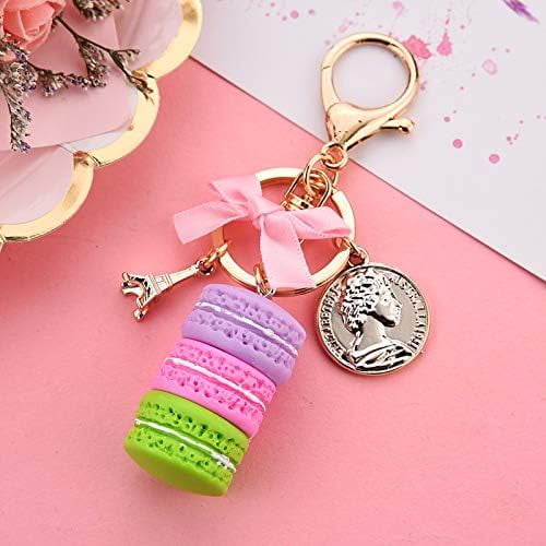 Macaron keychain souvenir Macaron purple