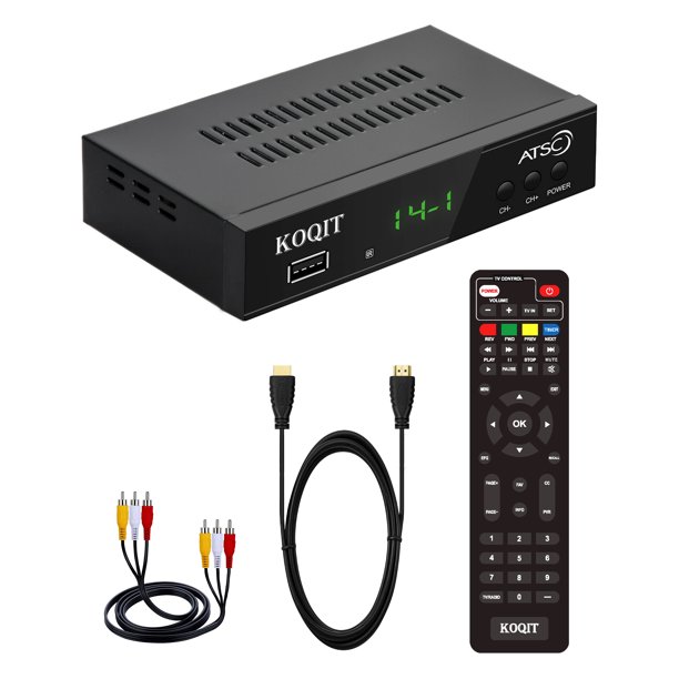 Clear QAM Free Digital TV Converter Box, ATSC Cable tv receiver Digital
