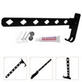 thumbnail image 3 of 1pc Shrinkage Punch-free Clothing Rack Wall-munted Clothes Hanger (Black）, 3 of 6