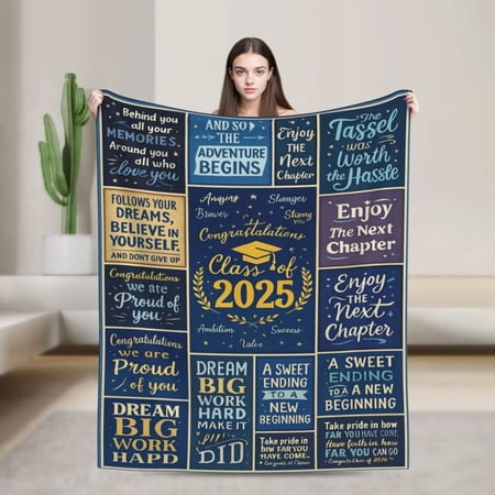 Graduation Gifts Graduation Gifts for Her Graduation Gifts for Him College Graduation Gifts for Women Men Class of 2025 Graduation Gift Blanket High School Masters Grad 50x40