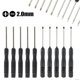thumbnail image 3 of 10Pcs 322Inch Small Screwdriver Set Repair Tool Slotted Cross Screwdrivers 2mm Mini Cross/Slotted Screwdriver Hand Tool, 3 of 5
