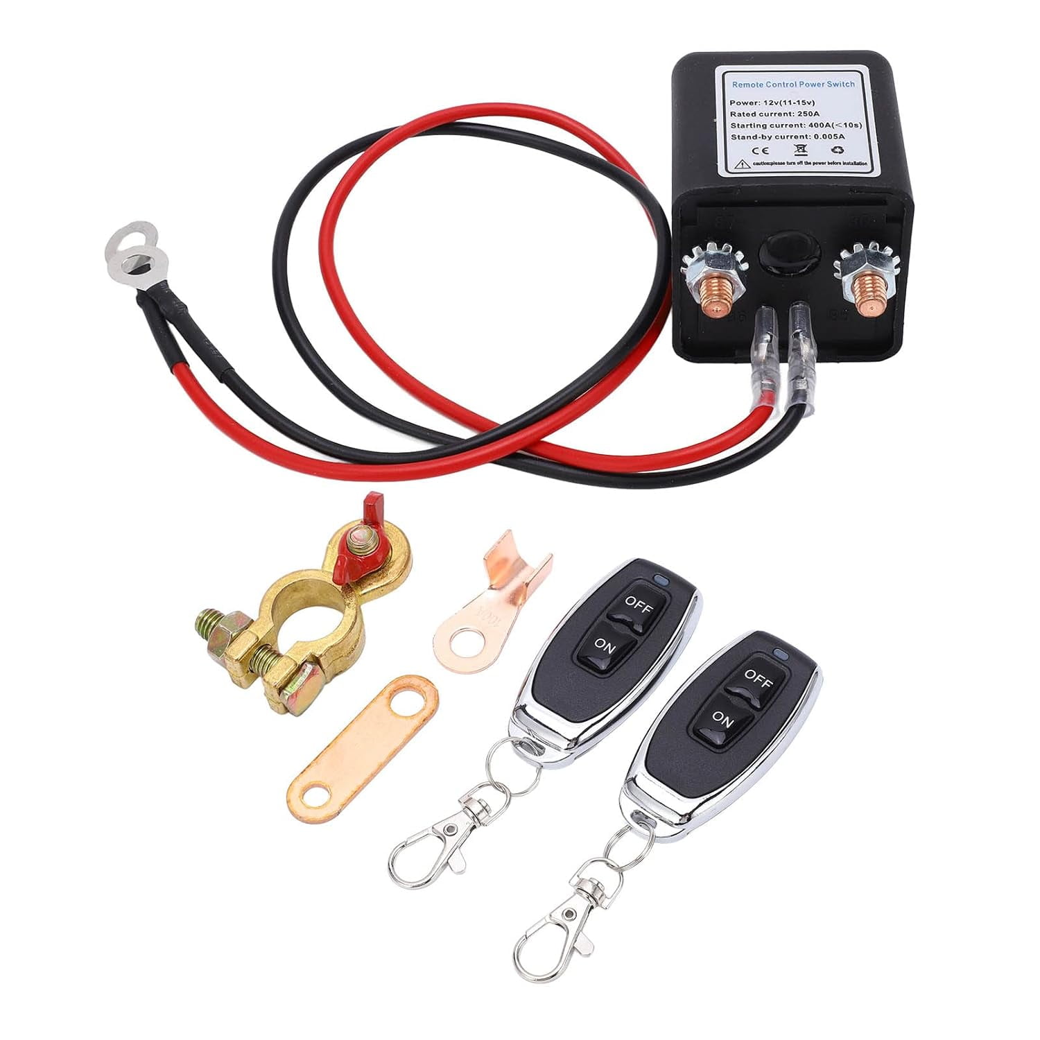 EEAEE 12V Remote Battery Kill Switch For Car, Truck, RV – Anti-Theft & Prevents Battery Drain
