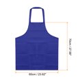 thumbnail image 2 of Unique Bargains 2pack Kitchen Cooking Aprons Polyester Art Aprons Pottery Apron Waterproof Artist Painting Apron Blue, 2 of 5