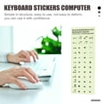 thumbnail image 3 of Niceauty Glow in the Dark Keyboard Stickers for Home Multi Sticker Laptop Desktop Use 1.3x1.1cm PVC Matte Wear Resistant Easy Adhesive, 3 of 6