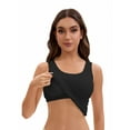thumbnail image 4 of Unique Bargains Women's Wide Strap Camisoles with Built-In Padded Bras S Black, 4 of 6