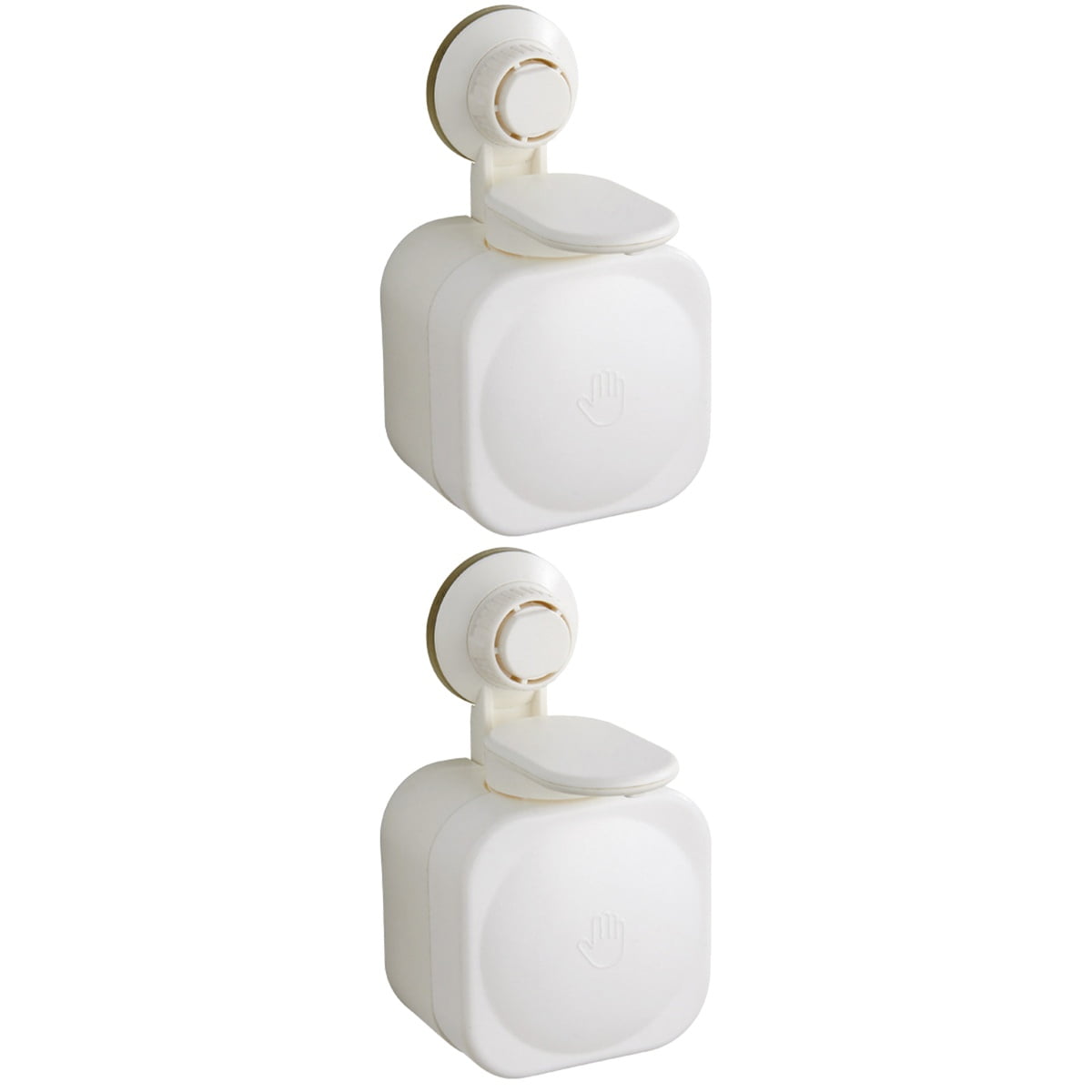 unbranded 2pcs Suction Cup Wall Soap Dispenser Shampoo Dispenser Bathroom Shower Soap Dispenser
