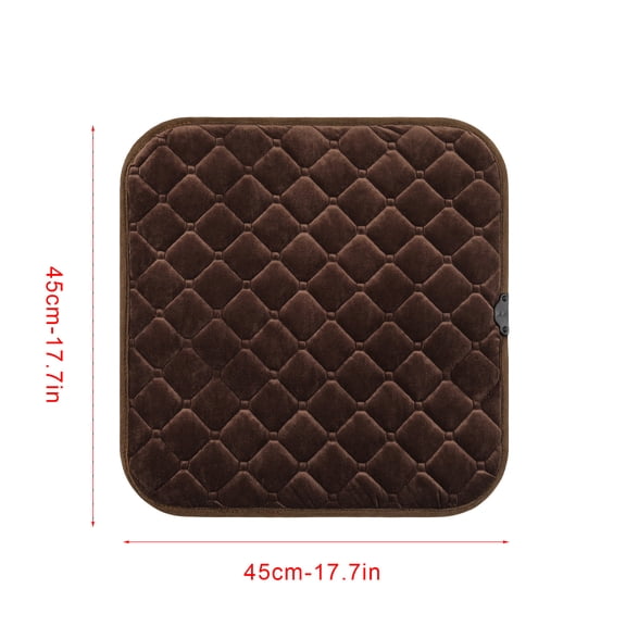 Blasgw USB Universal Car Seat Heater Warmer Heated Cushion Pad Cover 45x45cm Coffee