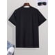 thumbnail image 4 of Men's Light Blue Summer Fashion T-Shirt with White Star Pattern - Crew Neck, Short Sleeve, Machine Washable & Dry Cleanable, 4 of 8