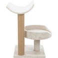 thumbnail image 6 of TRIXIE Isaba Plush 2-Level 24.4" Cat Tree with Sisal Scratching Posts, 2 Perch, Greige, 6 of 8