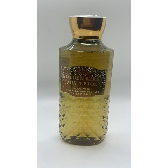 Bath & Body Works GOLDEN BERRY MISTLETOE Shower Gel 10 fl oz