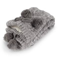 thumbnail image 2 of BambooMN Thermal Fuzzy Fleece-Lined Non-Slip Cabin Crew Socks - Light Grey - 1 Pair, 2 of 5
