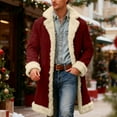 thumbnail image 2 of Men's Christmas Winter Coat Solid Color Anorak Warm Theme Outerwear Winter Jacket Cold Weather Casual Indoor Outdoor M, 2 of 7
