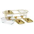 thumbnail image 2 of Food Warmers Trays 3 Grid 1.3L/1.5L Buffet Food Warmer Pot, Stable Rectangular Cookware Serving Dish, Food Heating Container for Party Wedding, 2 of 9