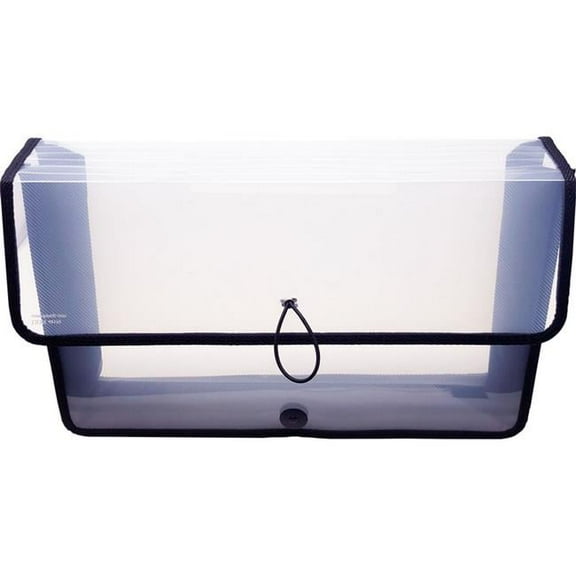 3 in. Legal Epand-N-File Poly Expanding Wallet, Clear