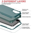 thumbnail image 3 of Diverbox Heavy Duty Case for Samsung Galaxy S25, Shockproof Protective Phone Cover with Camera Control Button and Screen Protector - Dark Green, 3 of 7
