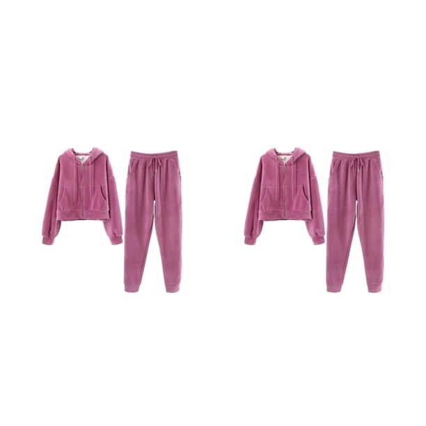 Jumpingount Conjunto de ropa con capucha para correr y hacer ejercicio para mujer, para invierno y otoño, para fiestas, viajes, senderismo, Type6 NO6