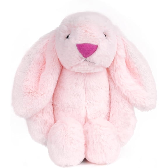 Guvpev 11.8" Bunny Stuffed Animal, Soft Rabbit Plush Toy with Long Ears, Cuddly Velvet-Soft Bunny Doll for Room Decor, Easter Basket Stuffer & Birthday Gift Ideal