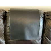 Premium Vinyl Headrest Cover for Furniture, Slipcovers Black by Bittlemen Furniture