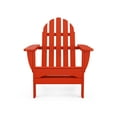 thumbnail image 4 of POLYWOOD Classic Folding Outdoor Adirondack 5-Piece Conversation Group in Sunset Red, 4 of 9