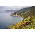 thumbnail image 2 of Flaherty, Dennis 24x17 Black Ornate Wood Framed with Double Matting Museum Art Print Titled - Italy, Cinque Terre Coastal shoreline lookout, 2 of 4