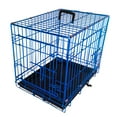 thumbnail image 3 of Pet Expressions Blue 24 Inch Colored Metal Wire Dog Crate - Available in Various Sizes and Colors, 3 of 9