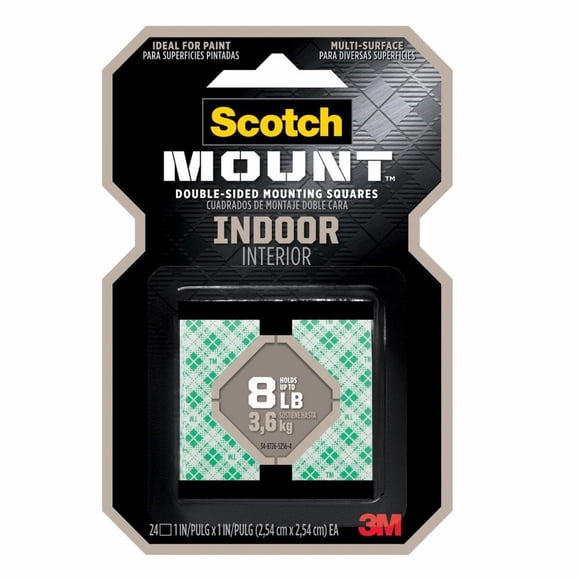 Tiras Montaje Interiores Scotch 25.4Mm Blanco 24 Piezas