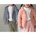 thumbnail image 3 of XIMIN Kids Boy Girl Winter Warm Hooded Puffer Jacket Lightweight Padded Outerwear Zipper Packable Windproof Down Coat with Hood Casual Outerwear, 3 of 7