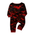 thumbnail image 4 of Racifhz Cozy Family Matching Halloween Pajamas Set Printed Long Sleeve Top and Pants Loungewear Festive Holiday Sleepwear Set Nightwear Cute Halloween Gifts for Mom Dad, 4 of 6