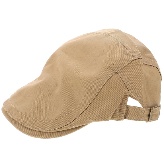LOLIPPYY Men's Vintage Beret Hat, Breathable and Stylish Casual Unisex Fashion Cap in Khaki for Daily Wear and Outdoor Activities