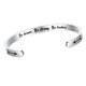 thumbnail image 1 of Pulsera con frase grabada en acero de titanio, brazalete de acero inoxidable para cumpleaños, graduaciones y amistad, 1 of 7