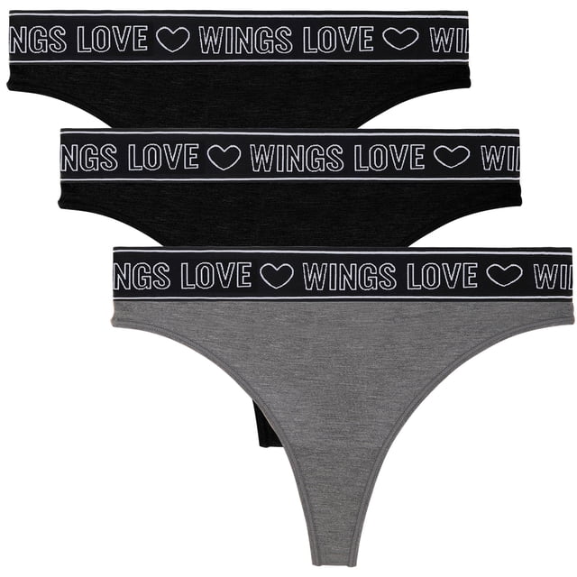 Wingslove Culottes Tangas Confortables pour Femmes, Lot de 3 G-Strings